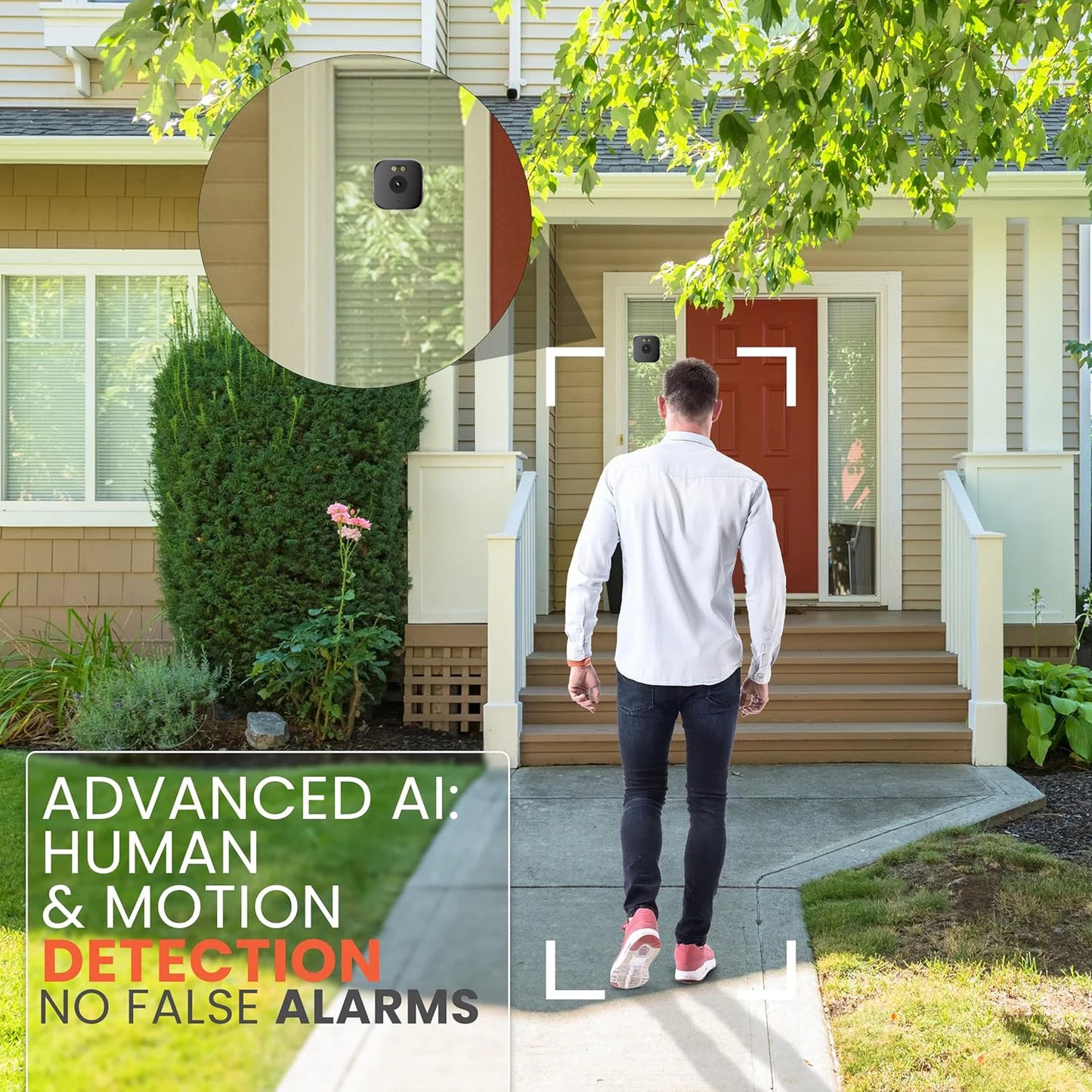 Window Camera - Replaces Outdoor Cameras | 2.4/5Ghz Wi-Fi | 3MP Resolution | Full-Color Night Vision through Window |