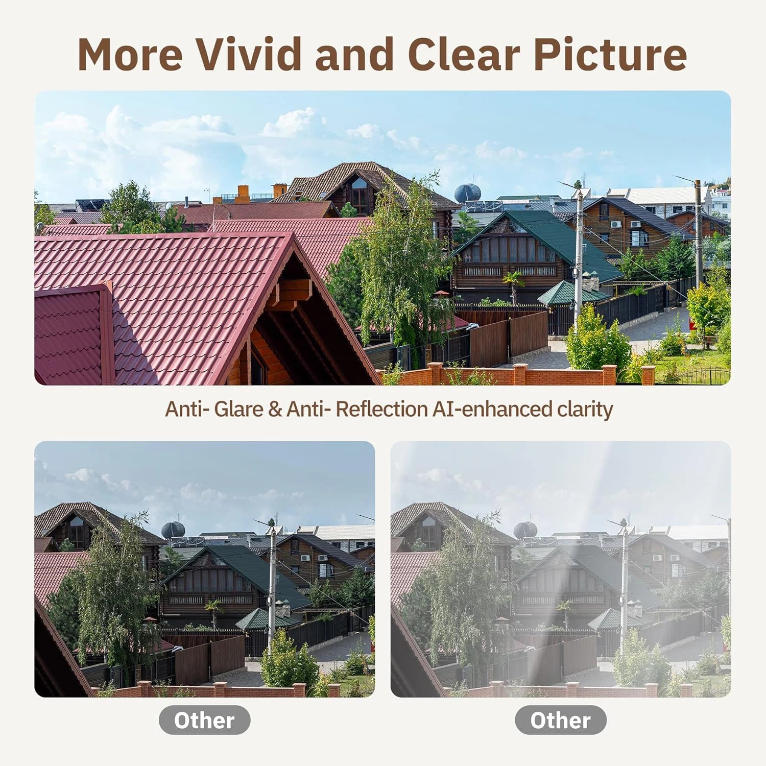 Window Camera - Replaces Outdoor Cameras | 2.4/5Ghz Wi-Fi | 3MP Resolution | Full-Color Night Vision through Window |