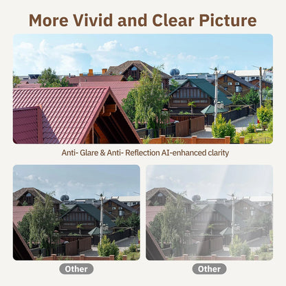 Window Camera - Replaces Outdoor Cameras | 2.4/5Ghz Wi-Fi | 3MP Resolution | Full-Color Night Vision through Window |